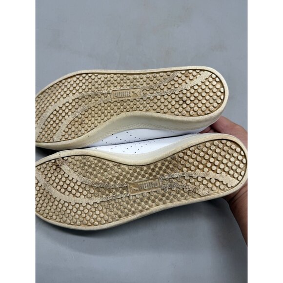 Puma White & Black SoftFoam Sneakers women's Size 7 tie up athletic READ - Picture 6 of 7